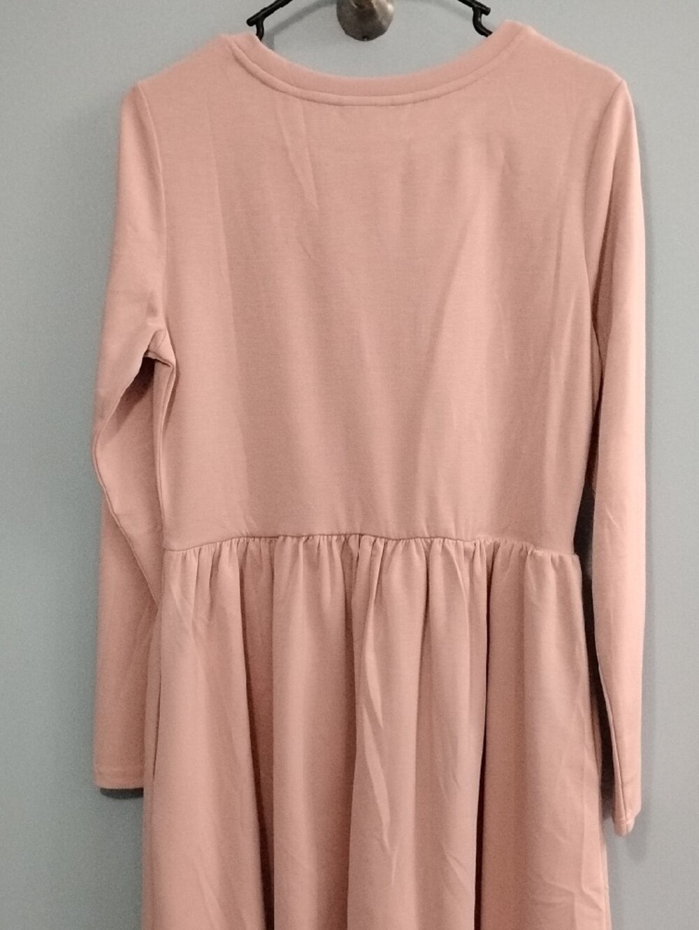 NWT Pretty Garden 🏡 Long Sleeve Women's Dress in Soft Pink Size Medium - Picture 8 of 9